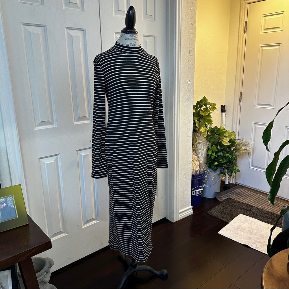 Black & White Striped Dress